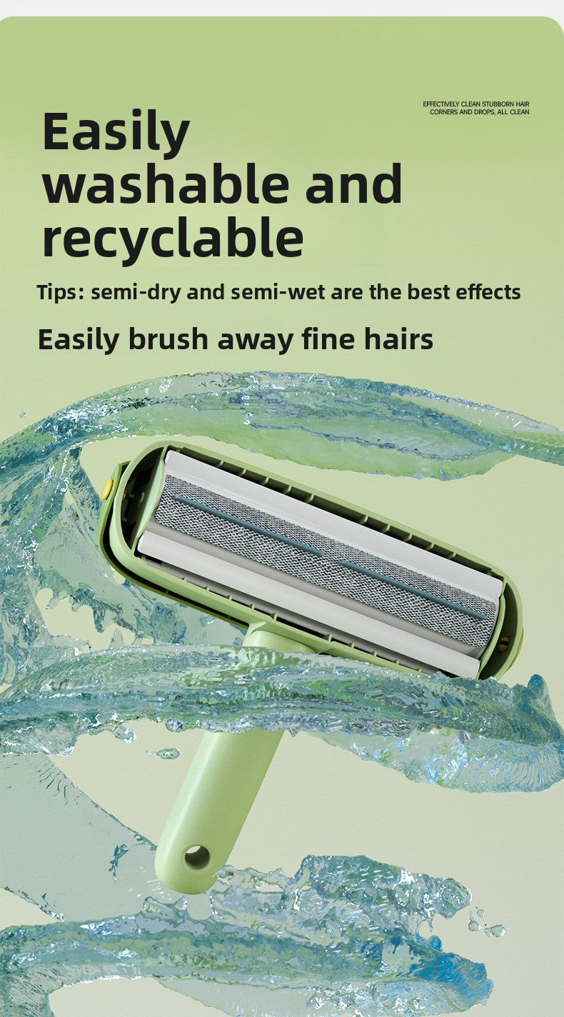 Reusable Pet Hair Remover Brush Dinosaur Design Sticky Lint Roller for Cat Dog Hair on Bedding Clothes Furniture Carpet Couch