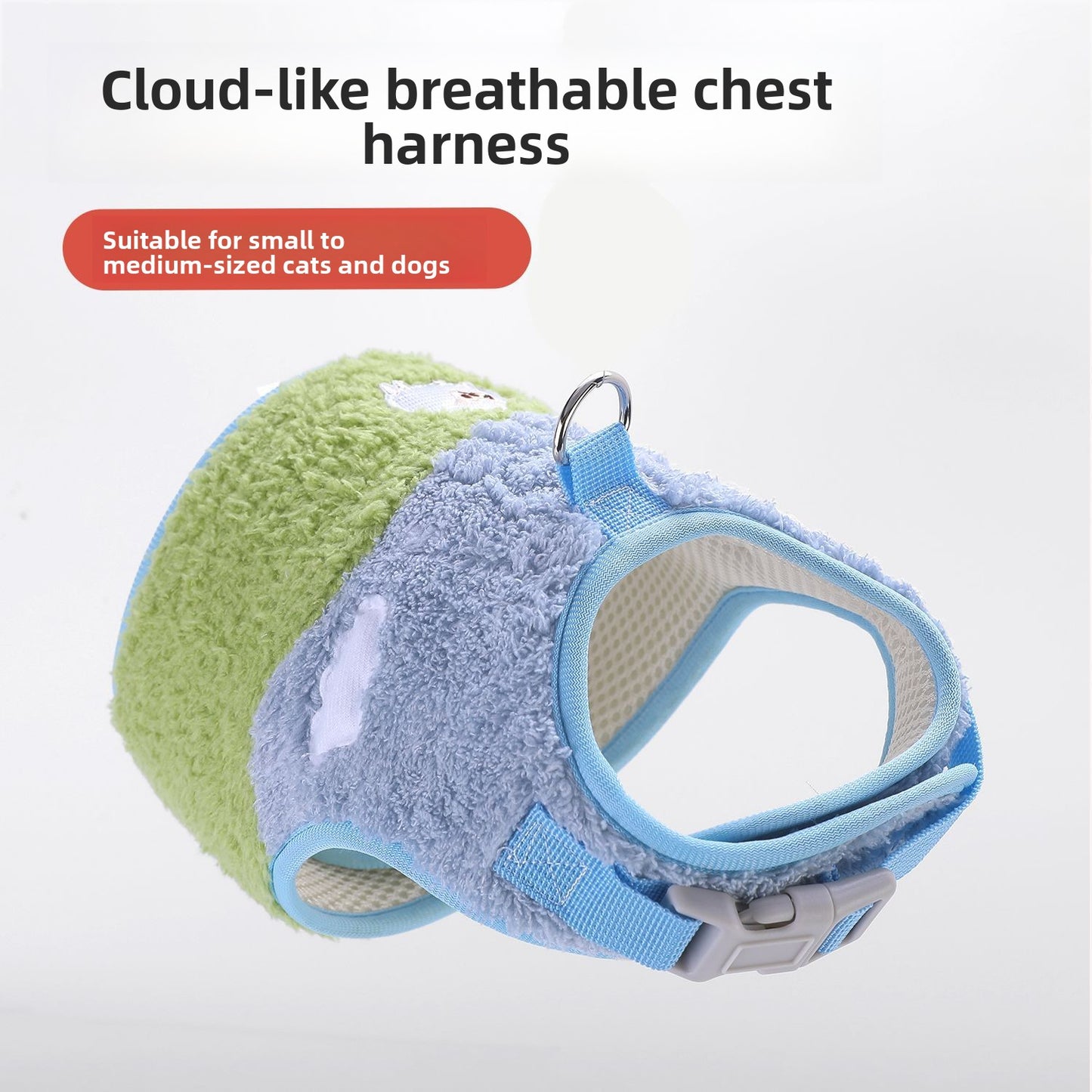 Adjustable Cat Harness and Leash No Pull Anti Escape Breathable Mesh Vest for Walking Reflective Strap Comfort Fit Small Medium Large Cats