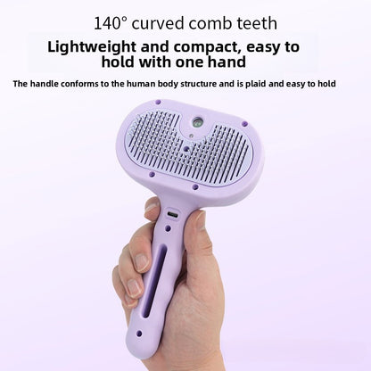 Blue Light Advanced Pet Spray with Non-Flying Hair Needle Grooming Comb