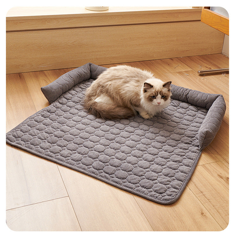 Premium Thickened Pet Sofa Cushion Non-Slip Dog Bed Cat Bed Washable Anti Scratch Furniture Protector for Large Medium Dogs Cats