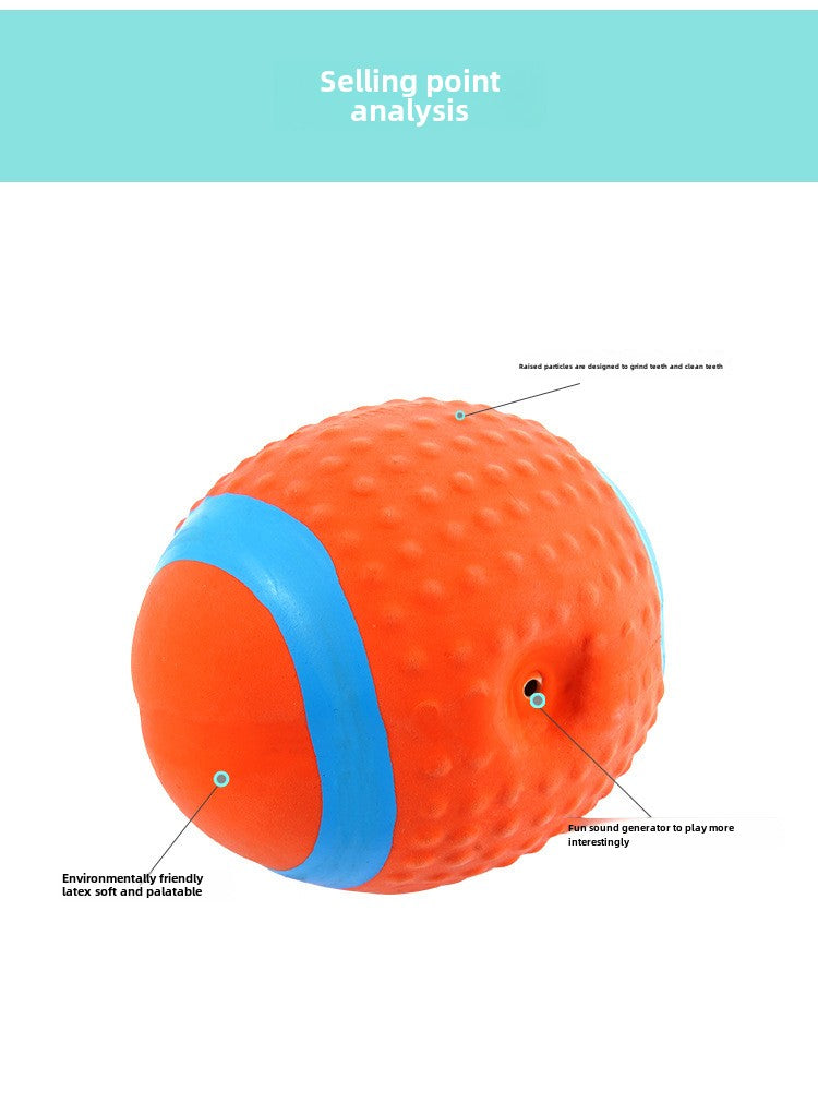 Pet Latex Toy Sound Grinding Ball