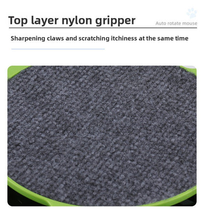 Cat Turntable Puzzle Play Plate Featuring Shadowless Mouse Toy