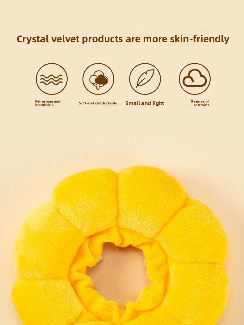 Sunflower Elizabethan Collar Pet Collar Cat Elizabethan Collar Dog Collar Neutering Anti-Lick Collar