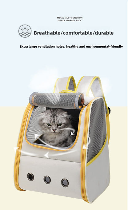 Outdoor Portable Space Capsule Breathable Pet Cat Dog Backpack Bag