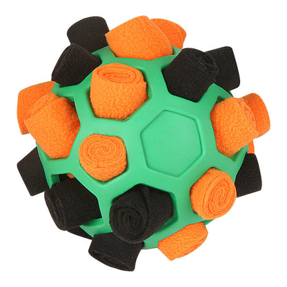 Pet Sniffing Mat Food Hiding Ball Dog Puzzle Durable Chew Cat Multi-functional Rubber Ball Hollow Ball Pop Ball Dog