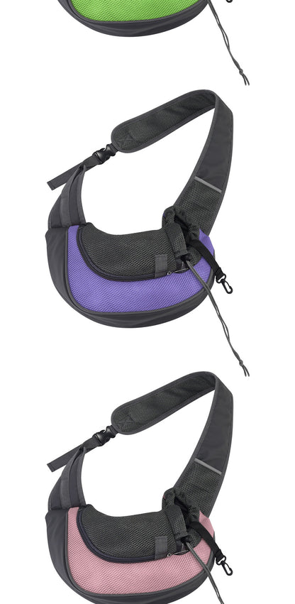Crossbody Cat Bag Breathable Mesh Pet Shoulder Portable Outings