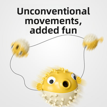 Pet Pufferfish Chew Toy Soft Durable Fun Stress Buster for Dogs