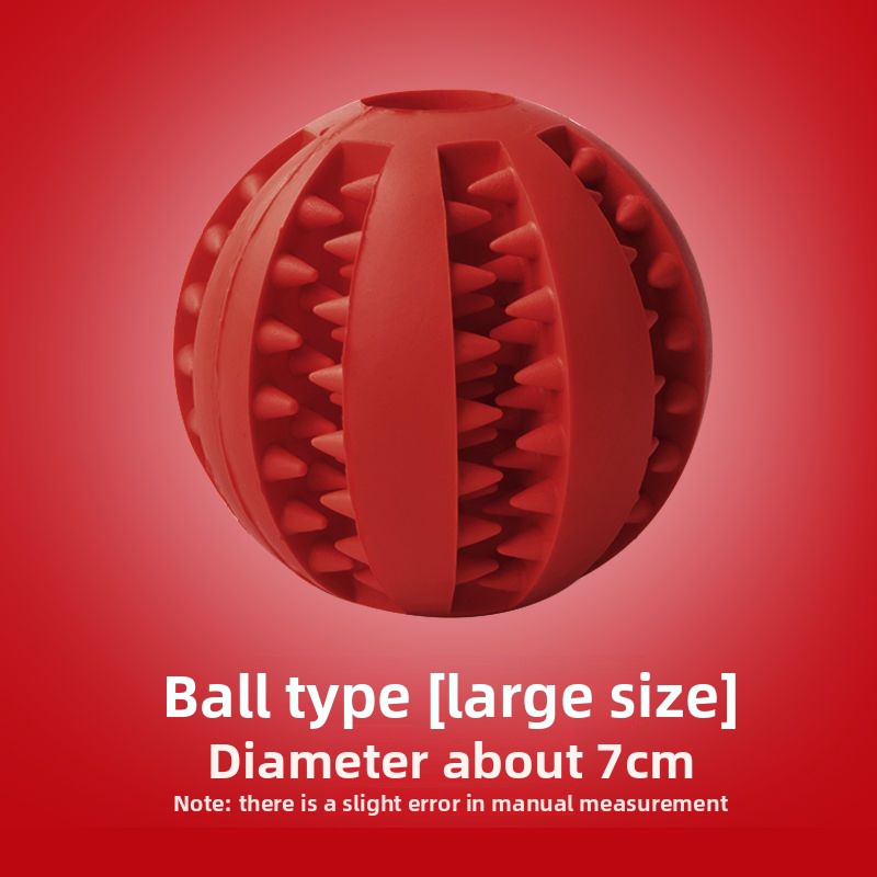 Rubber Dog Toy for Small Large Puppies Boredom Relief Sound Making Teeth Clean Ball