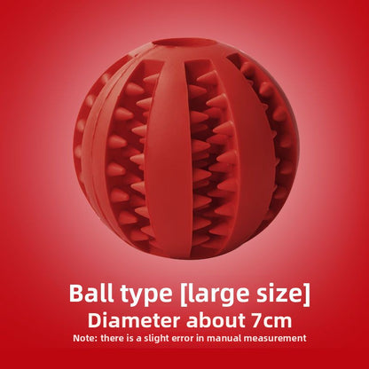 Rubber Dog Toy for Small Large Puppies Boredom Relief Sound Making Teeth Clean Ball