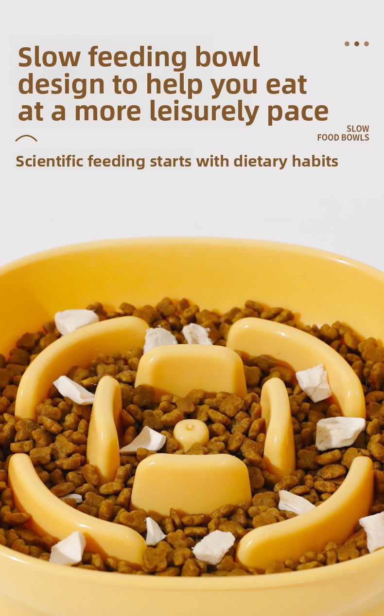 Pet Choking Prevention Flower Small Square Four-Legged Dog Slow Feeder