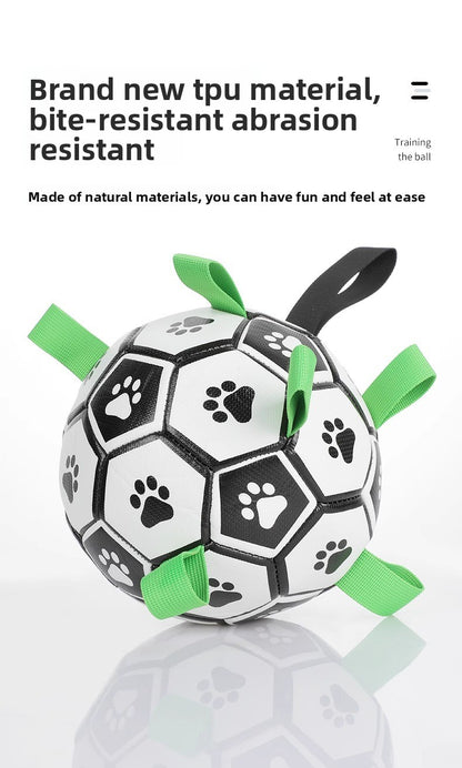 Durable Puppy Chew Football Interactive Toy for Small Large Corgi Dogs