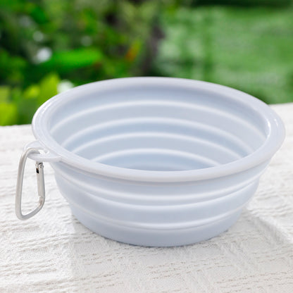 Portable Collapsible TPE Dog Food Drinking Bowl