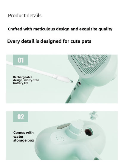 Cat Dog Grooming Comb Spray Non Flying Hair Pet Tool