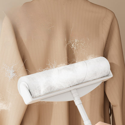 Hair Removal Roller Long Handle Brush Cat Hair Replacement Large Sticky Bed Floor Dust Hair Removal Tool with Tearable Paper