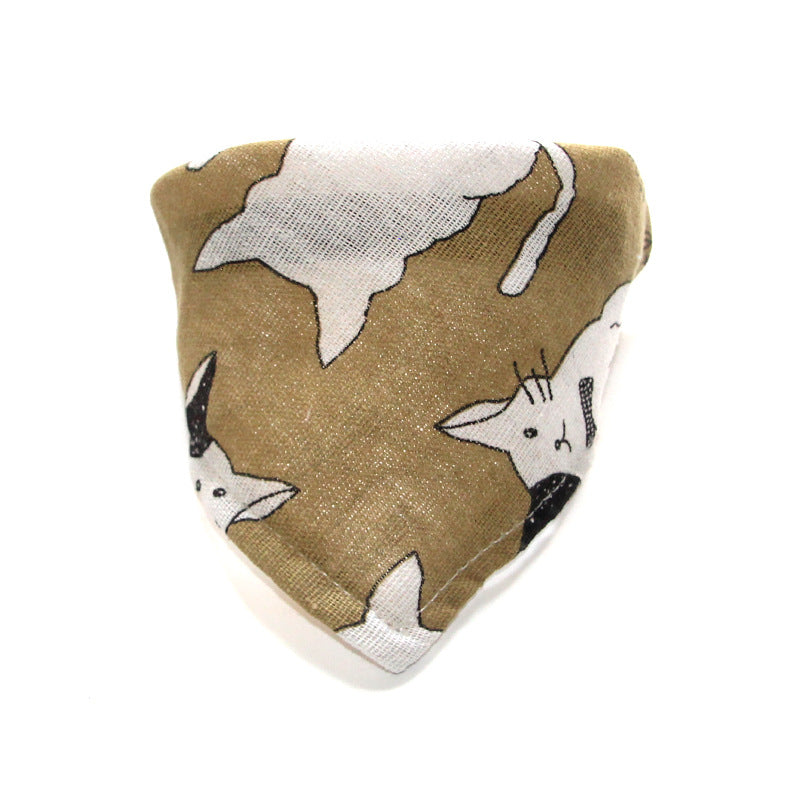 Pet Triangle Scarf Dog Scarf Cat Collar Christmas Small Dog Bib Japanese Style Cute Sweet Style