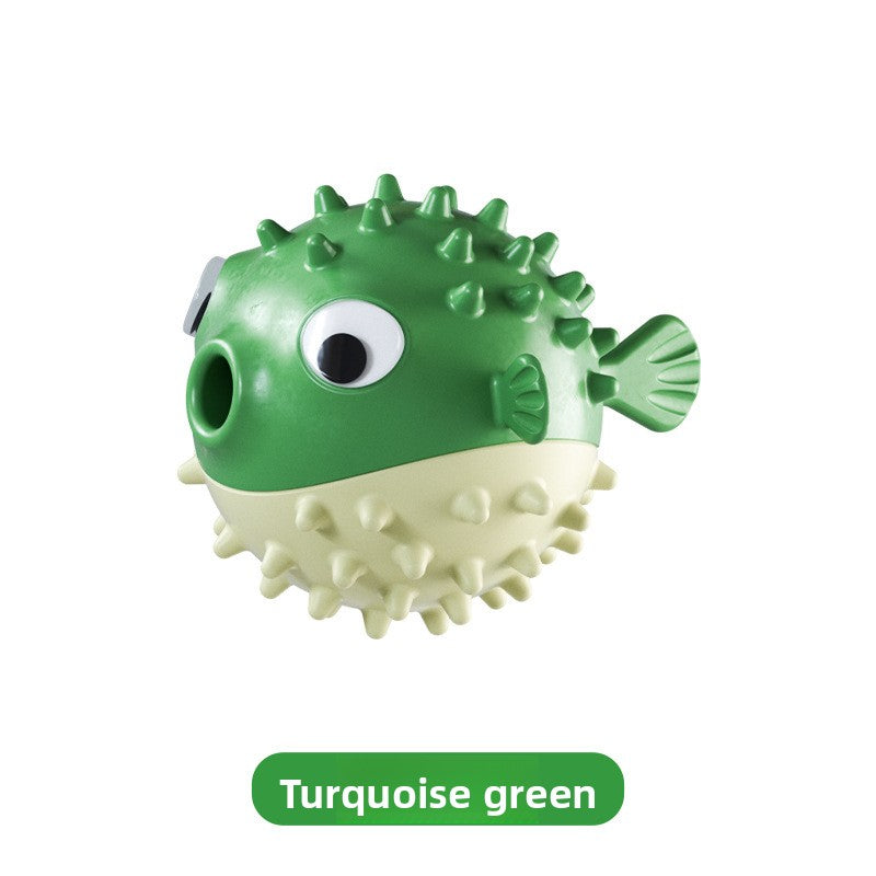 Pet Pufferfish Chew Toy Soft Durable Fun Stress Buster for Dogs