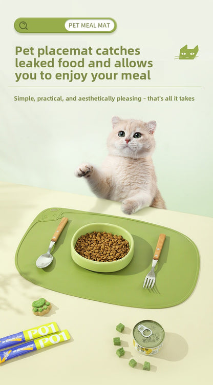 Cat Bowl Waterproof Non-Slip Mat for Pet Supplies
