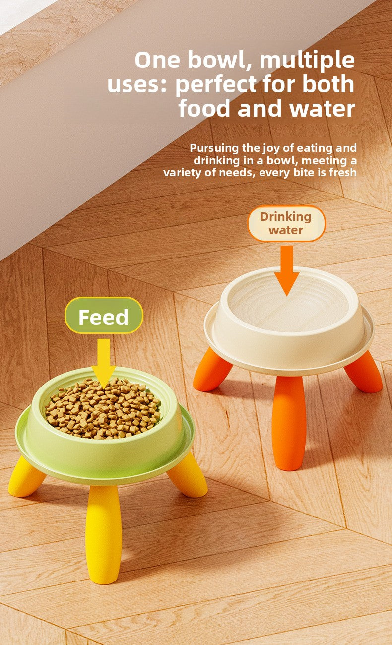 Elevated Pet Bowl for Cats and Dogs High Stand Design Protects Neck Prevents Spill and Slip Durable Anti Vomiting Feeding Bowl for Small Medium Large Pets