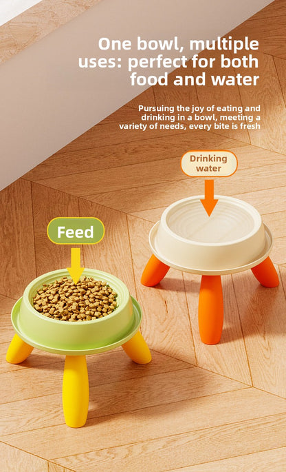 Elevated Pet Bowl for Cats and Dogs High Stand Design Protects Neck Prevents Spill and Slip Durable Anti Vomiting Feeding Bowl for Small Medium Large Pets