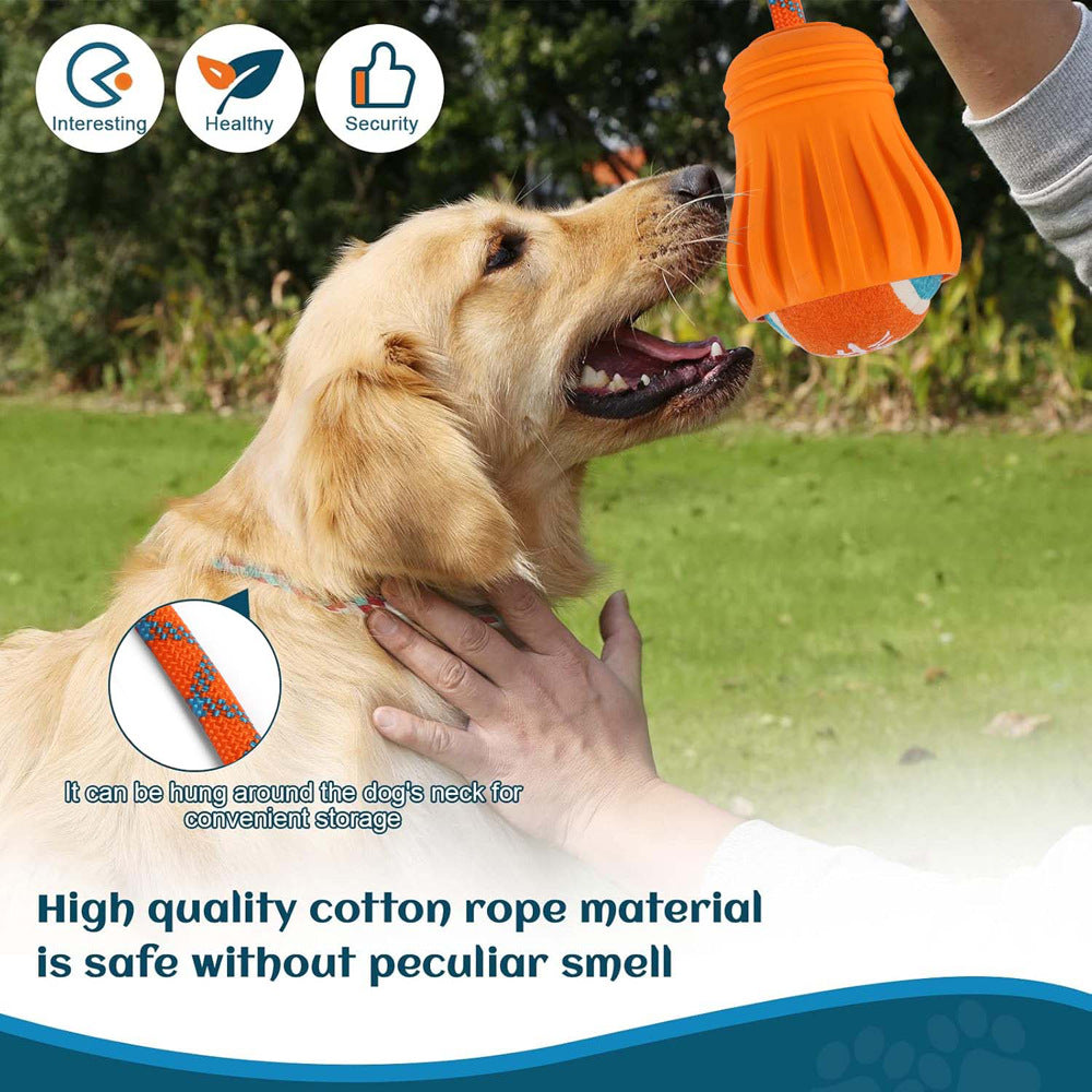 Pet Fetch Training Outdoor Ball Toy Tug for Dogs 6.5cm Tennis