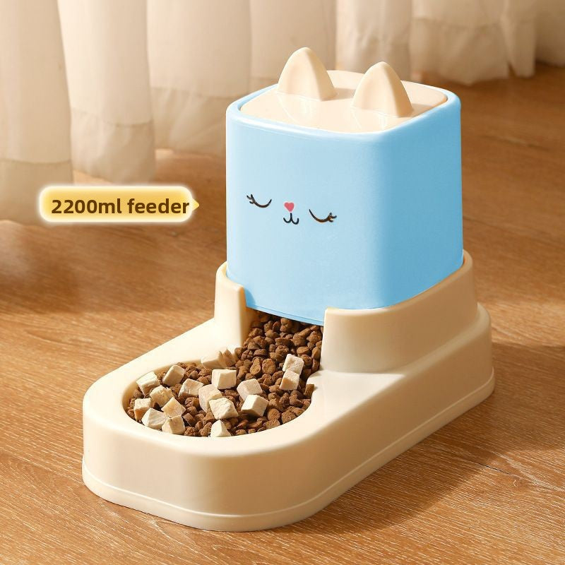 Fully Automatic Cat Drinking Device Combined with Food Feeder for Pets Cats Dogs