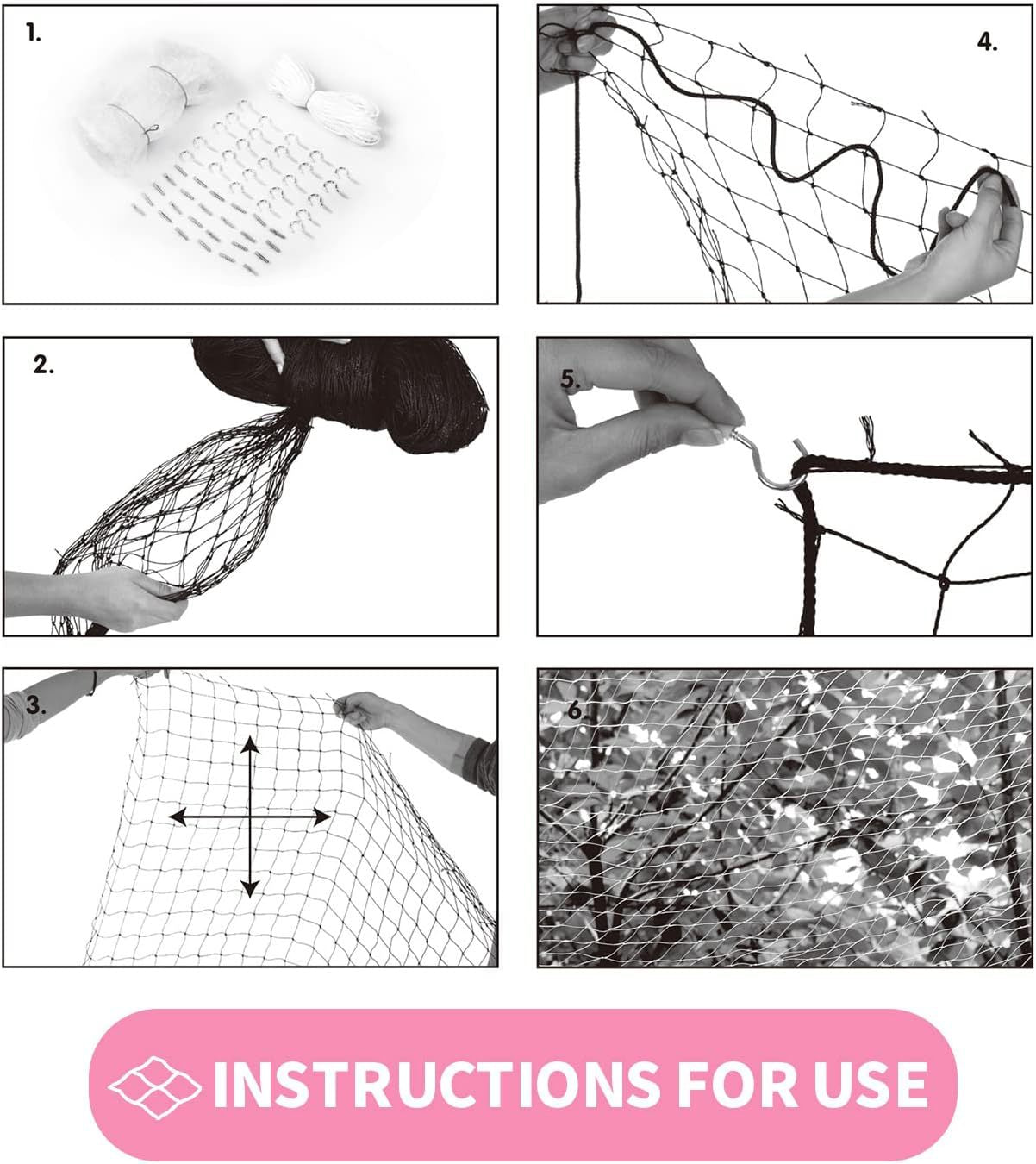 Multi-size Cat Netting Pet Guard Anti-fall Solution for Balcony Window and Stairs