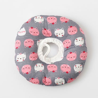 Pet Elizabethan Collar Anti-Bite Anti-Lick Soft Headband Cat Dog Neutering Shame Collar Adjustable Neckband