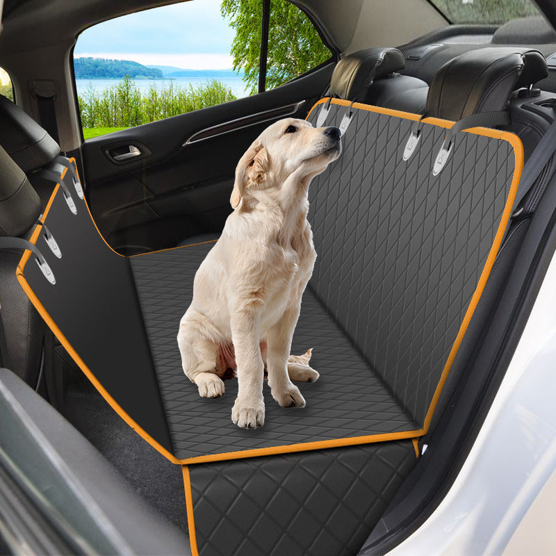 Pet Supplies Foldable Waterproof Anti-fouling Car Mat for Rear Seat Use