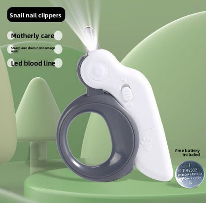 New Pet Nail Clippers with LED Light for Blood Line Observation, Dog Nail Clippers for Beginners, Pet Supplies