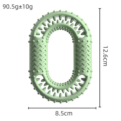 TPR Teething Chew Toy for Dogs and Cats Interactive Dental Cleaning O-Ring Soothing Puppy Kitten Pet Supplies