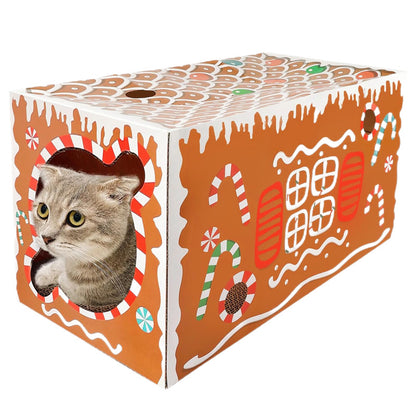 Multiple Christmas Pet Toys Pinecone Treat Dispenser Dog Chew Toy Teaser Wand Pet Bed Set