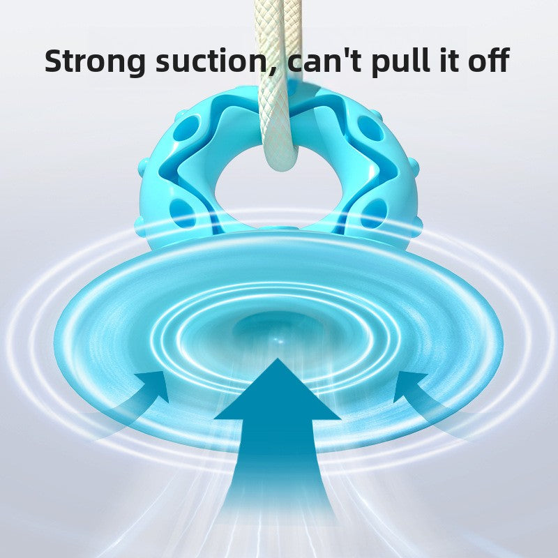 Suction Cup Dog Toy Interactive Treat Dispensing Ball for Medium Dogs Durable Chew Teething Self Entertainment Toy for Boredom Relief and Energy Consumption