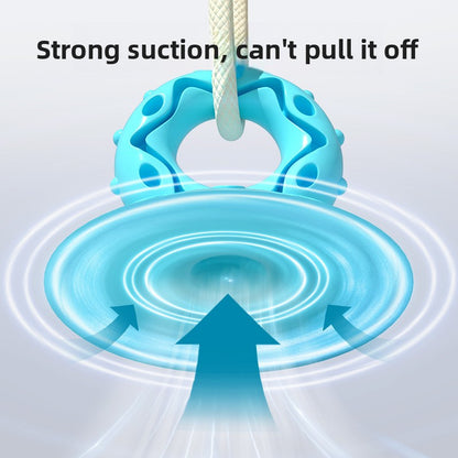 Suction Cup Dog Toy Interactive Treat Dispensing Ball for Medium Dogs Durable Chew Teething Self Entertainment Toy for Boredom Relief and Energy Consumption