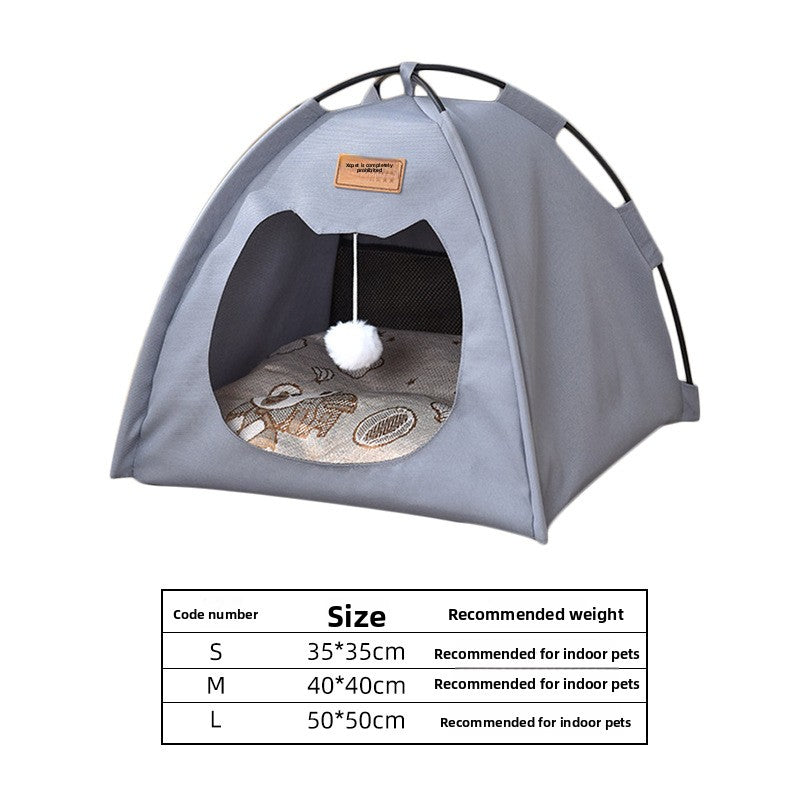 New Cat Tent Enclosed Foldable Oxford Cloth Cat House Dog House