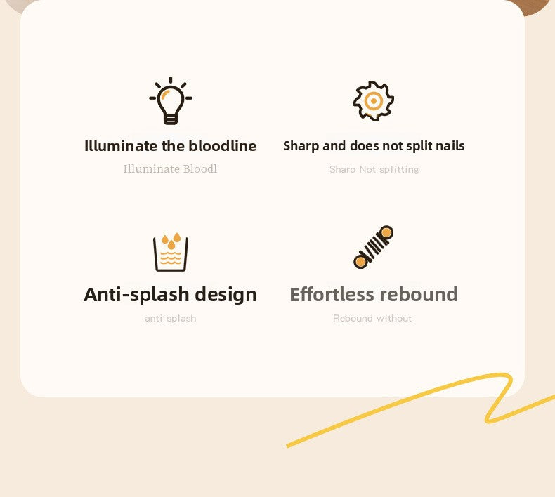 Beginner Friendly Cat Dog Nail Clipper with Light and Bloodline Indicator