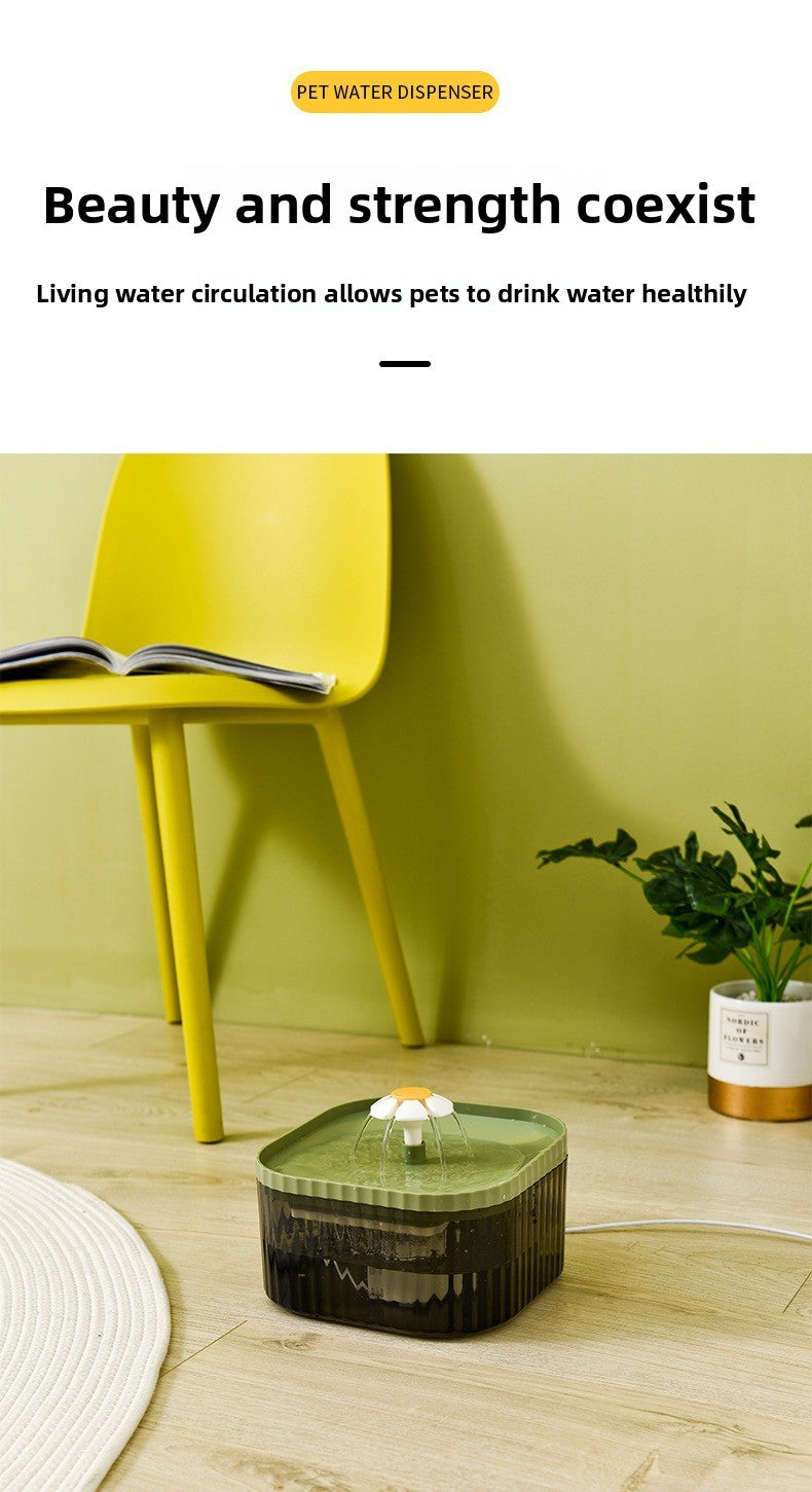 Cat Smart Plug In Water Dispenser Auto Flowing for Cats Dogs Universal Silent High Capacity