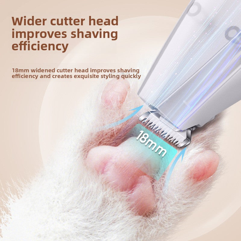 Pet All-in-One Hair Trimmer with Paw Grooming and Suction