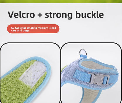 Adjustable Cat Harness and Leash No Pull Anti Escape Breathable Mesh Vest for Walking Reflective Strap Comfort Fit Small Medium Large Cats