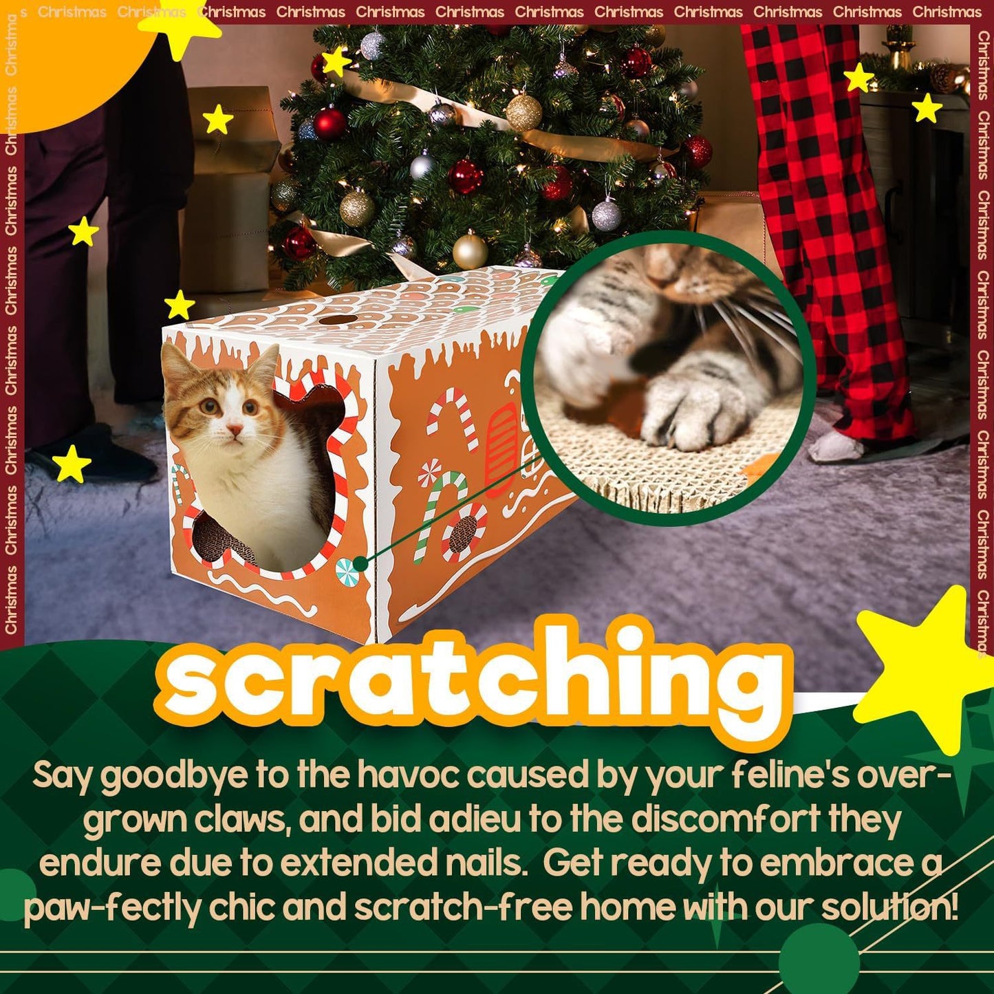 Multiple Christmas Pet Toys Pinecone Treat Dispenser Dog Chew Toy Teaser Wand Pet Bed Set