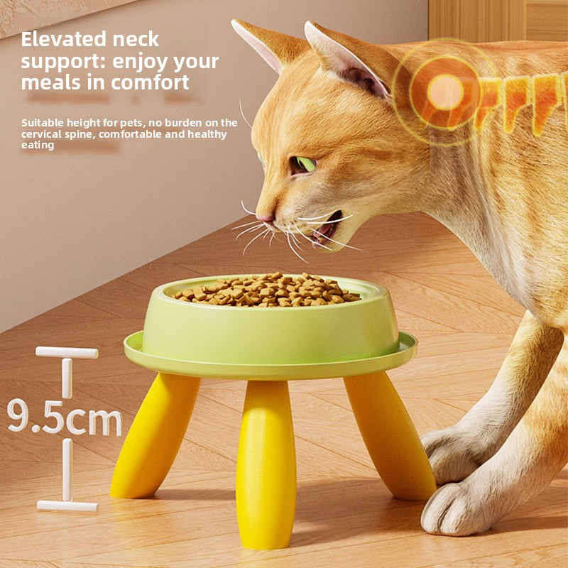 Elevated Pet Bowl for Cats and Dogs High Stand Design Protects Neck Prevents Spill and Slip Durable Anti Vomiting Feeding Bowl for Small Medium Large Pets