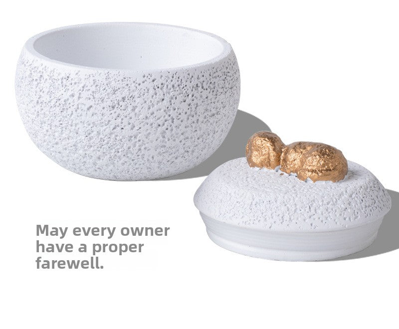 Pet Funeral Urn for Cats Dogs Cremation Memorial Box with Engraving Plate for Ashes Keepsake Aftercare Pet Loss Gift