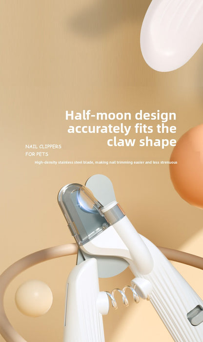 New Pet Nail Clippers with LED Light for Blood Line Observation, Dog Nail Clippers for Beginners, Pet Supplies