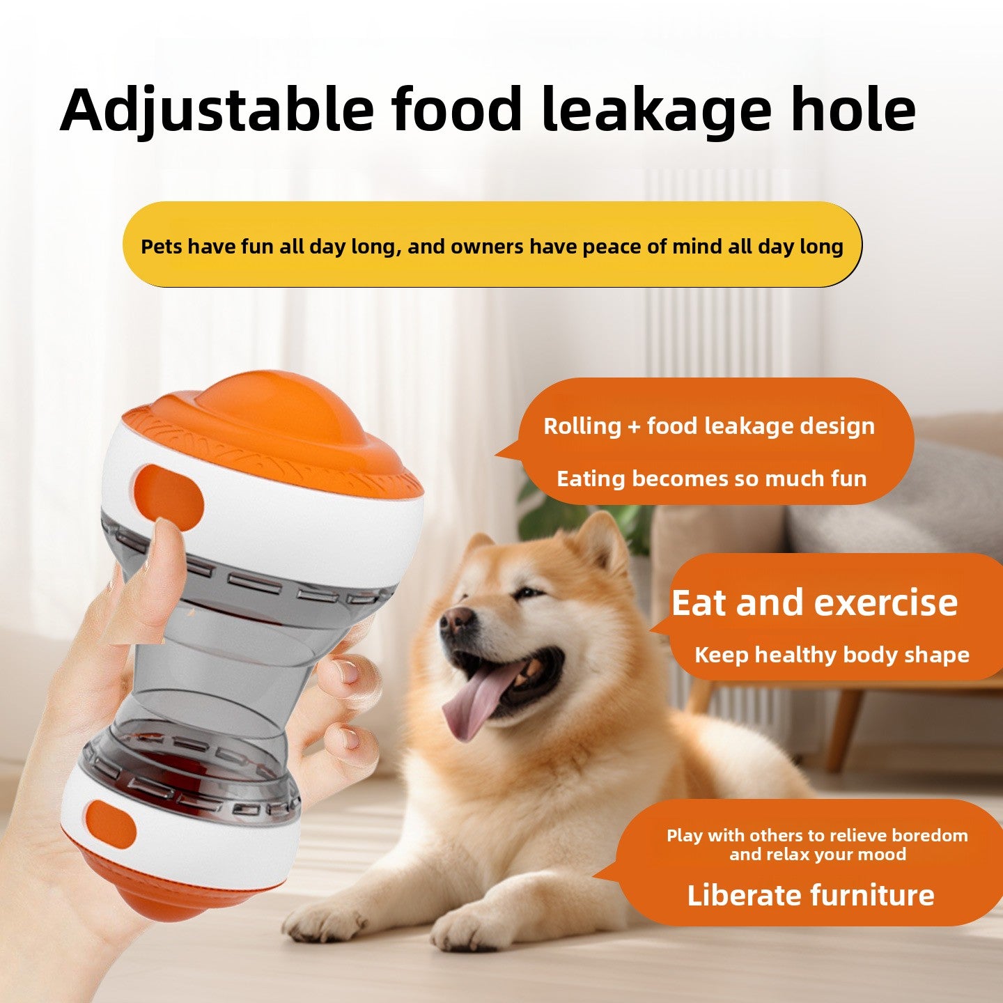 Durable Leak Proof Food Ball Chew Toy for Puppy Teething Interactive Treat Dispenser Dog Chew Bone for Aggressive Chewers Small Medium Large Breed Dogs