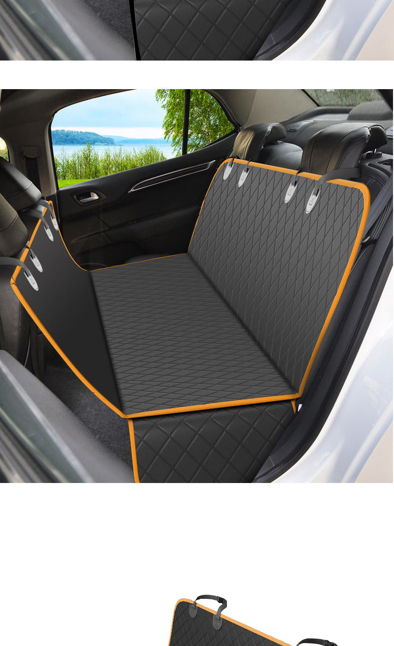 Pet Supplies Foldable Waterproof Anti-fouling Car Mat for Rear Seat Use