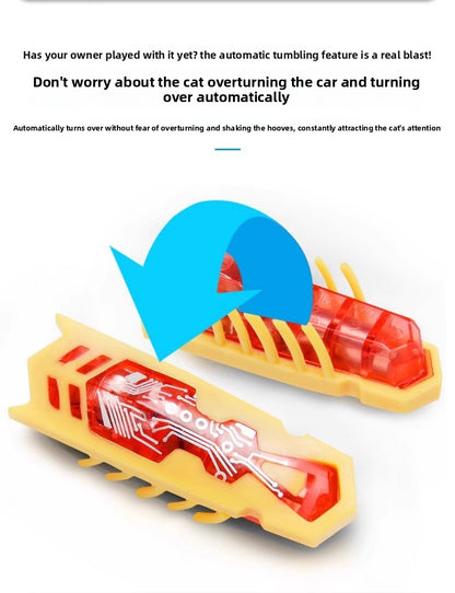 Nano Worm Cat Toy Automatic Teasing Intelligent Wand with Obstacle Avoidance for Self Play