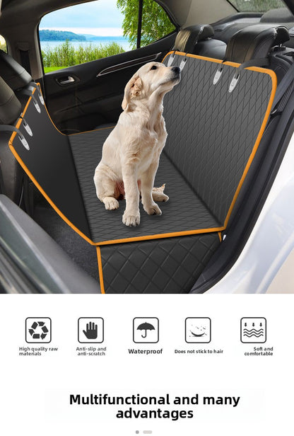 Pet Supplies Foldable Waterproof Anti-fouling Car Mat for Rear Seat Use