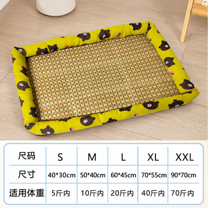 AllSeason Pet Cooling Mat Pad for Dogs Cats Summer WearResistant Bed Essentials
