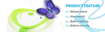 Self-Entertaining Electric Cat Toy 360-Degree Automatic Butterfly Ball Fun