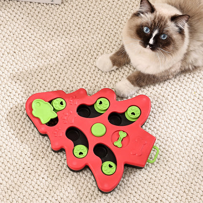 Interactive Slow Feeder Dog Bowl Cat Bowl Pet Puzzle Toys for Fast Eaters Anti Choke Educational Training Supplies Pet Feeder Mat