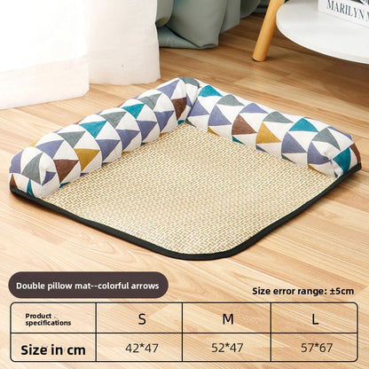 Pet Bed for Cats Dogs AllSeason Mat Summer Cool Sleeping Gear Small Medium Sizes